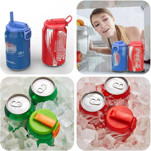 Silicone Straw Soda Can Lids