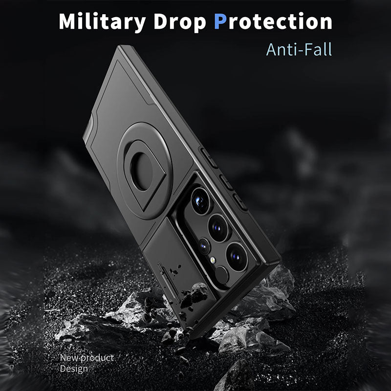 Military Grade Shockproof Case with Ring Kickstand